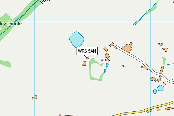 WR6 5AN map - OS VectorMap District (Ordnance Survey)