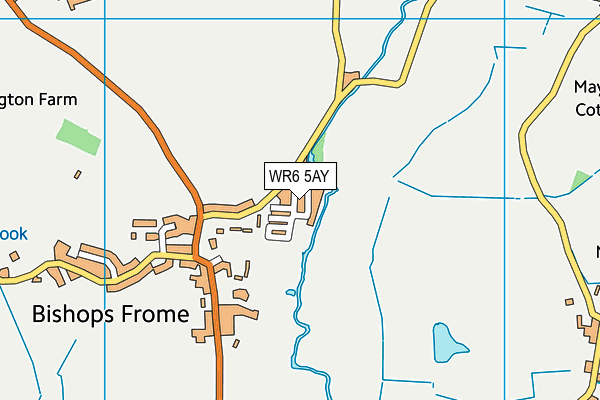 WR6 5AY map - OS VectorMap District (Ordnance Survey)