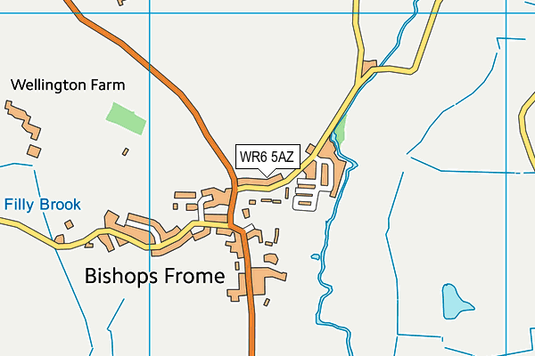 WR6 5AZ map - OS VectorMap District (Ordnance Survey)