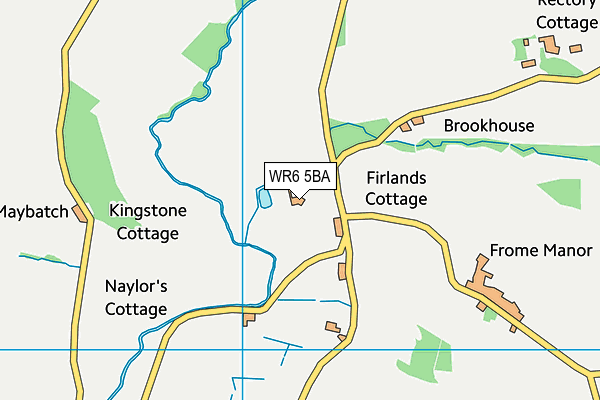 WR6 5BA map - OS VectorMap District (Ordnance Survey)