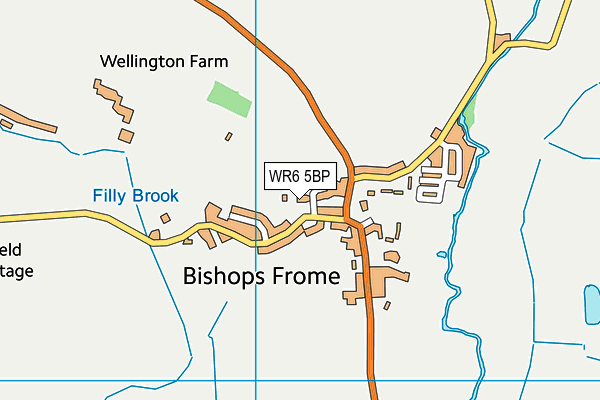 WR6 5BP map - OS VectorMap District (Ordnance Survey)