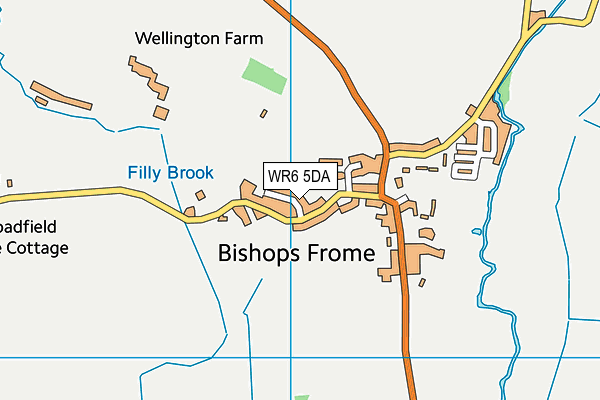 Bishops Frome Sports Ground map (WR6 5DA) - OS VectorMap District (Ordnance Survey)