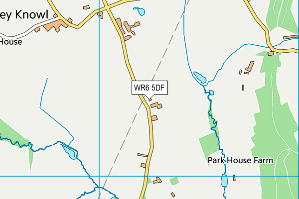 WR6 5DF map - OS VectorMap District (Ordnance Survey)