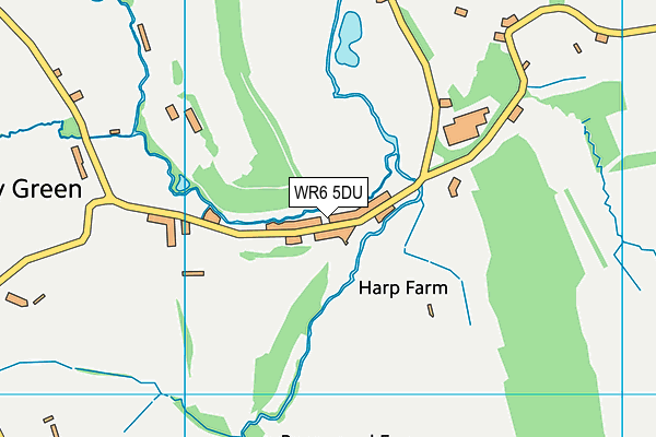 WR6 5DU map - OS VectorMap District (Ordnance Survey)
