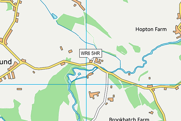 WR6 5HR map - OS VectorMap District (Ordnance Survey)