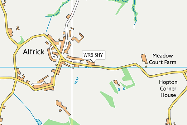 WR6 5HY map - OS VectorMap District (Ordnance Survey)