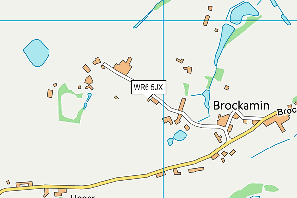 WR6 5JX map - OS VectorMap District (Ordnance Survey)