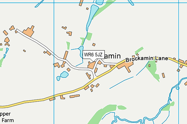 WR6 5JZ map - OS VectorMap District (Ordnance Survey)