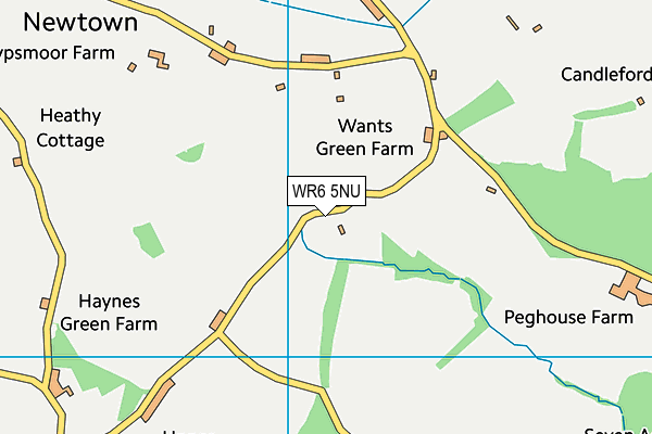 WR6 5NU map - OS VectorMap District (Ordnance Survey)