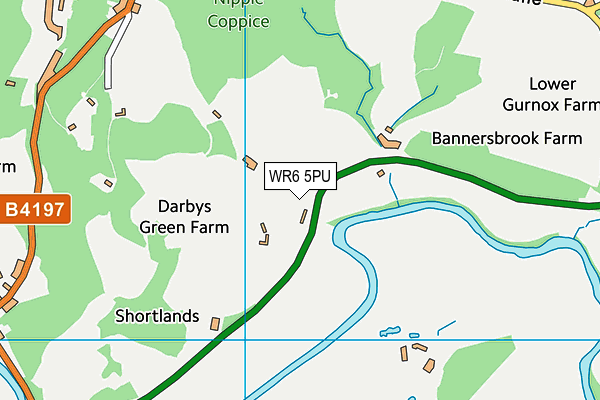WR6 5PU map - OS VectorMap District (Ordnance Survey)