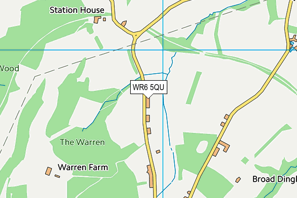 WR6 5QU map - OS VectorMap District (Ordnance Survey)