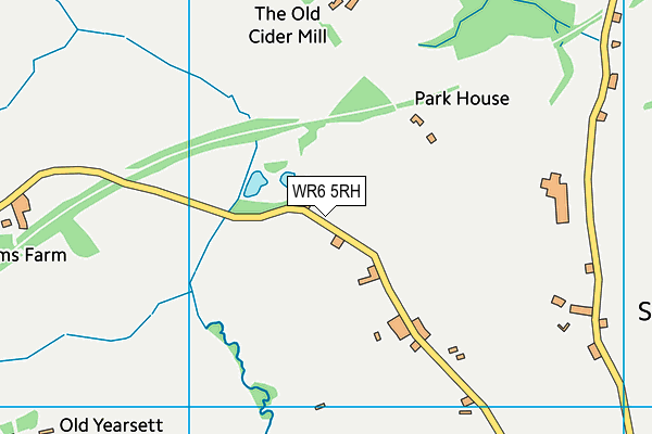 WR6 5RH map - OS VectorMap District (Ordnance Survey)