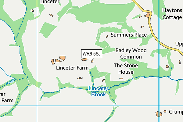 WR6 5SJ map - OS VectorMap District (Ordnance Survey)