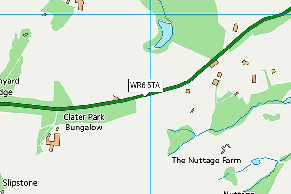 WR6 5TA map - OS VectorMap District (Ordnance Survey)