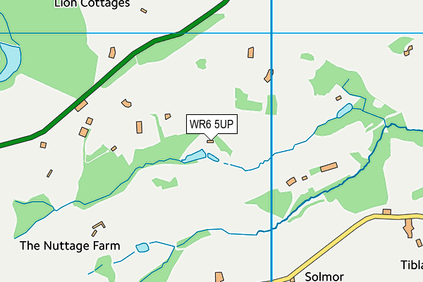 WR6 5UP map - OS VectorMap District (Ordnance Survey)
