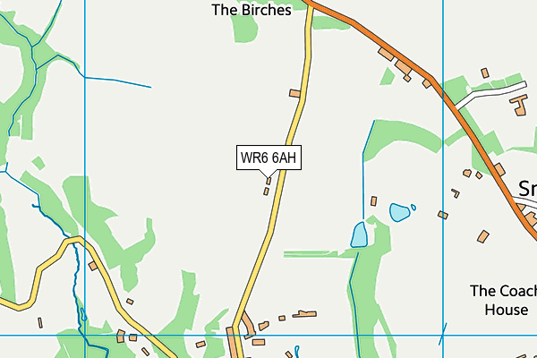 WR6 6AH map - OS VectorMap District (Ordnance Survey)