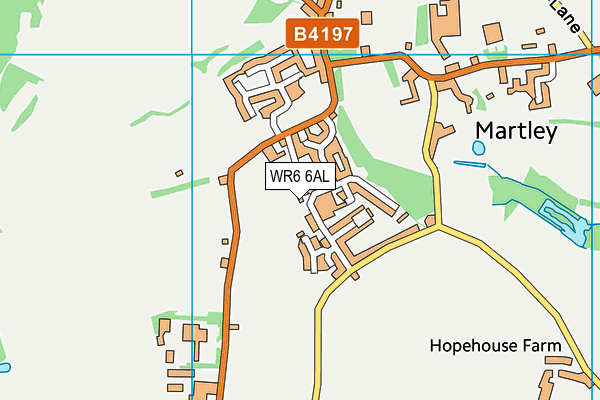 WR6 6AL map - OS VectorMap District (Ordnance Survey)