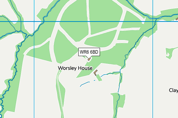 WR6 6BD map - OS VectorMap District (Ordnance Survey)