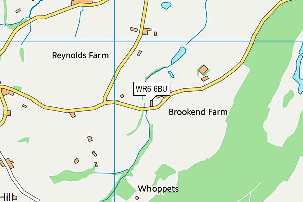 WR6 6BU map - OS VectorMap District (Ordnance Survey)