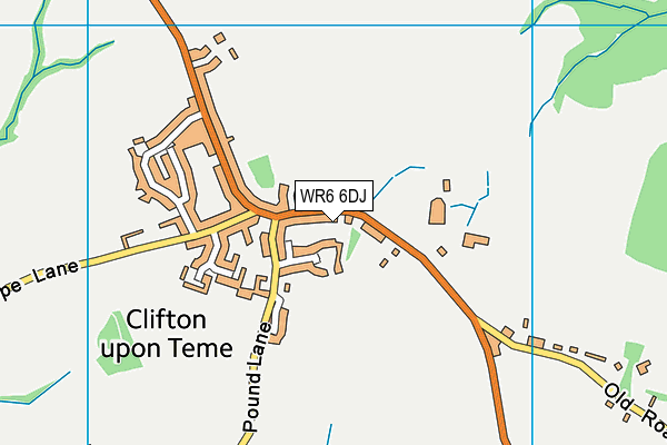 WR6 6DJ map - OS VectorMap District (Ordnance Survey)