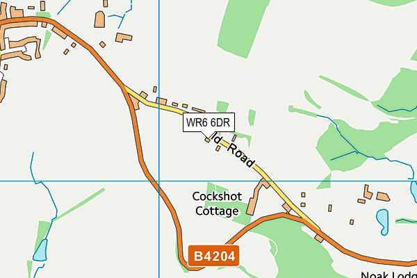 WR6 6DR map - OS VectorMap District (Ordnance Survey)