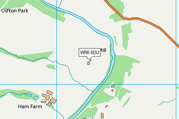 WR6 6DU map - OS VectorMap District (Ordnance Survey)
