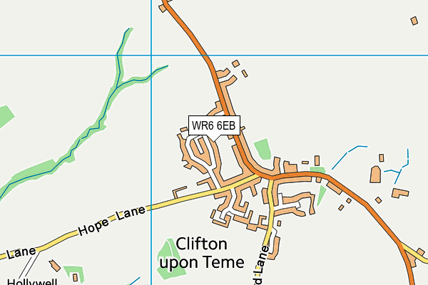 WR6 6EB map - OS VectorMap District (Ordnance Survey)