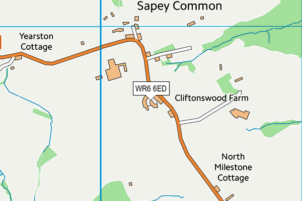 WR6 6ED map - OS VectorMap District (Ordnance Survey)