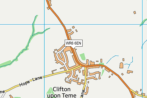 WR6 6EN map - OS VectorMap District (Ordnance Survey)