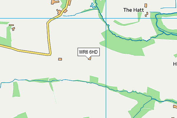 WR6 6HD map - OS VectorMap District (Ordnance Survey)