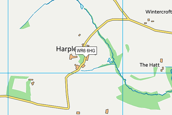 WR6 6HG map - OS VectorMap District (Ordnance Survey)