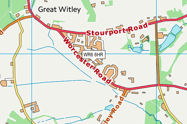 Great Witley CofE Primary School map (WR6 6HR) - OS VectorMap District (Ordnance Survey)