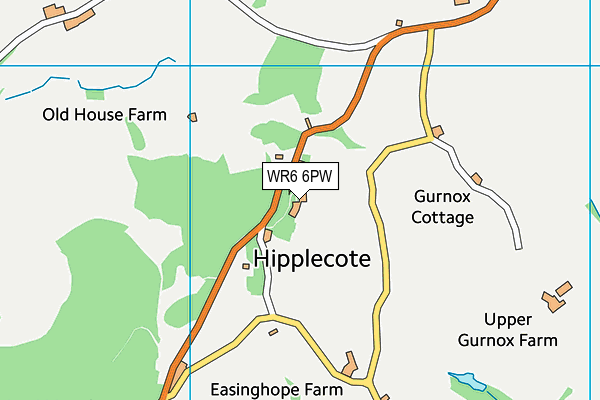 WR6 6PW map - OS VectorMap District (Ordnance Survey)