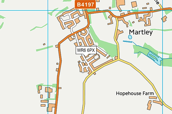 WR6 6PX map - OS VectorMap District (Ordnance Survey)