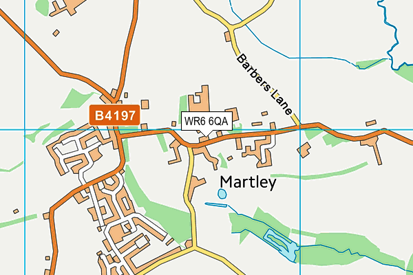 The Chantry School map (WR6 6QA) - OS VectorMap District (Ordnance Survey)