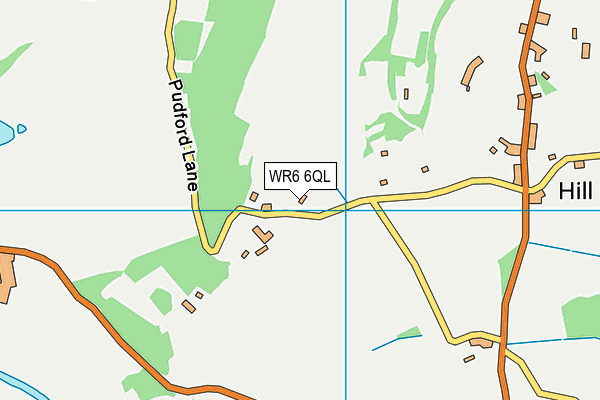 WR6 6QL map - OS VectorMap District (Ordnance Survey)