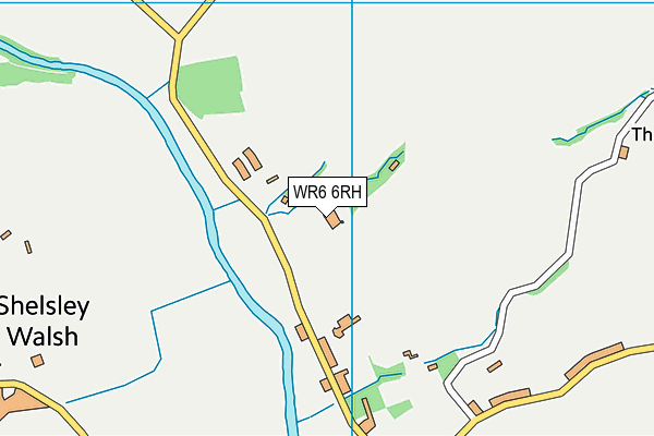 WR6 6RH map - OS VectorMap District (Ordnance Survey)