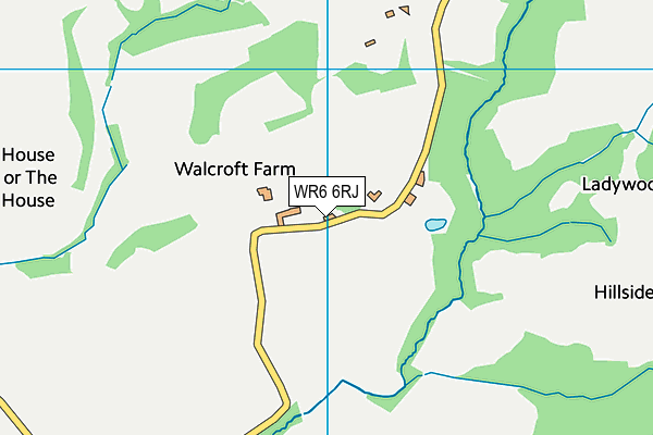 WR6 6RJ map - OS VectorMap District (Ordnance Survey)