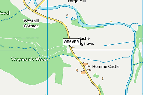 WR6 6RR map - OS VectorMap District (Ordnance Survey)