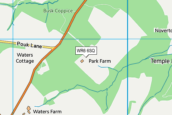 WR6 6SQ map - OS VectorMap District (Ordnance Survey)