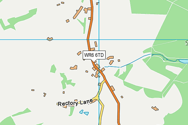 WR6 6TD map - OS VectorMap District (Ordnance Survey)