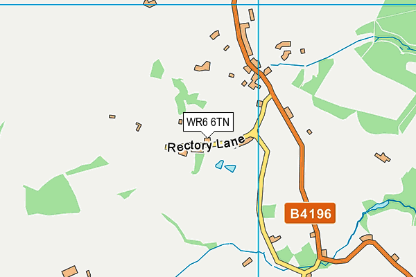 WR6 6TN map - OS VectorMap District (Ordnance Survey)