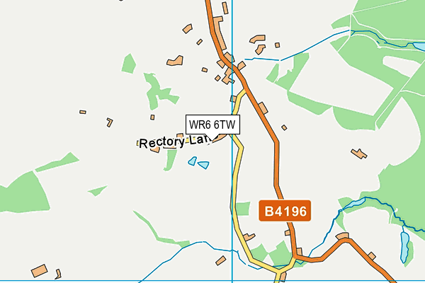 WR6 6TW map - OS VectorMap District (Ordnance Survey)