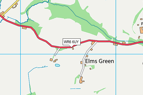 WR6 6UY map - OS VectorMap District (Ordnance Survey)