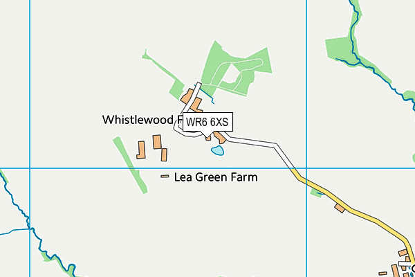 WR6 6XS map - OS VectorMap District (Ordnance Survey)