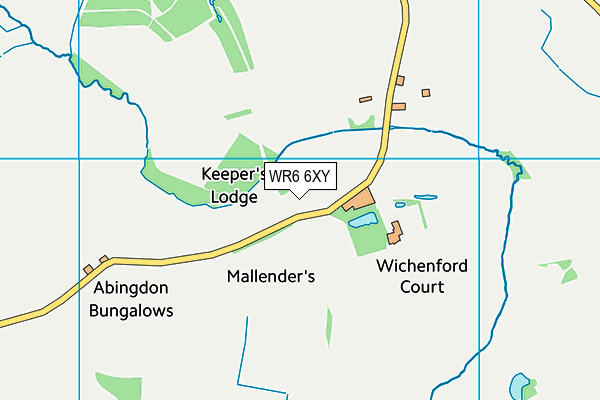 WR6 6XY map - OS VectorMap District (Ordnance Survey)