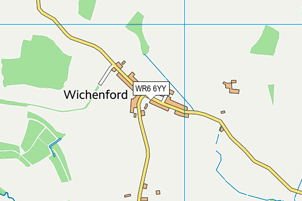 WR6 6YY map - OS VectorMap District (Ordnance Survey)