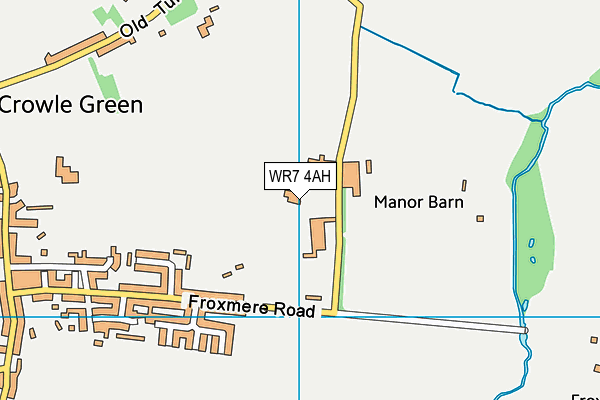 WR7 4AH map - OS VectorMap District (Ordnance Survey)