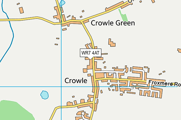 Crowle CofE First School map (WR7 4AT) - OS VectorMap District (Ordnance Survey)