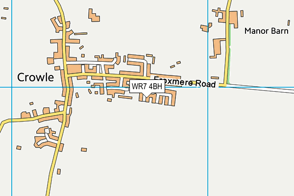 WR7 4BH map - OS VectorMap District (Ordnance Survey)